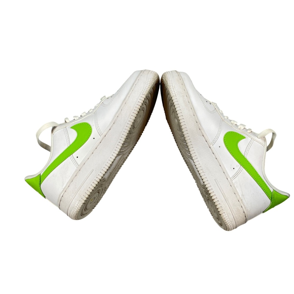 Nike Air Force 1 Low White Action Green Womens Size 6 Sneakers - Picture 5 of 13